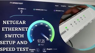 Netgear 5 port unmanaged ethernet switch setup and speed test  Affordable ethernet switch [upl. by Stephen]