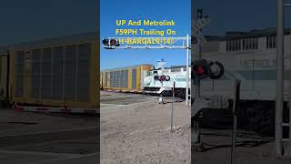 EB BNSF H Train Feat UP And Metrolink At Ludlow Ca shorts bigbossrailfanner highdesert [upl. by Eldoree]