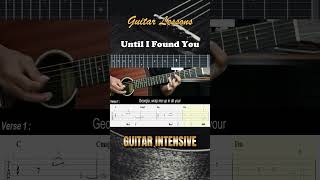 Until I Found You  Stephen Sanchez ft Em Beihold  EASY Guitar Lessons TAB  Guitar Tutorial [upl. by Aititil]