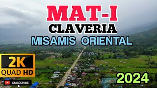 MATI CLAVERIA MISAMIS ORIENTAL  One of the progressive Barangays amp WIDEST ROADS in the Town [upl. by Alleuqcaj483]