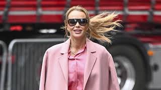 Amanda Holden Departing Global Studios in London After Heart Breakfast Show [upl. by Aksehcnarf]