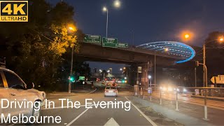 Driving Essendon to City  Melbourne Australia  4K UHD [upl. by Nikolas]