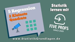 52 Regression  Methode der kleinsten Quadrate [upl. by Esilenna127]