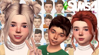 Alpha hair Children amp Toddlers  Conteúdo personalizado  The sims 4 [upl. by Raddi578]