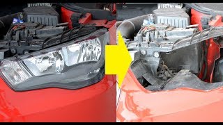 How to replace headlamps and headlight bulbs Audi A1 [upl. by Courtenay]