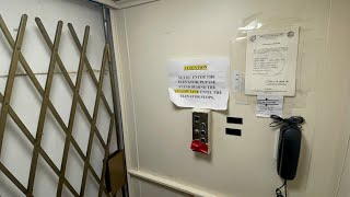 Vintage Gated Inclinator elevator at St Patrick Catholic Church Charleston SC [upl. by The616]