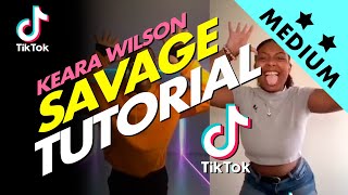 SAVAGE TIKTOK  DANCE TUTORIAL  with original music [upl. by Karlow252]