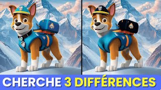 🏆 Trouve 3 DIFFÉRENCES Spéciale Pat Patrouille 🐶 Jeu Paw Patrol Chase Zuma Everest Ryder [upl. by Gwendolyn]