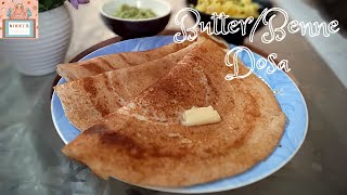 ButterBenne Dosa Recipe  How To Make Benne Dosa At Home [upl. by Ailin]