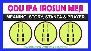 Odu Ifa Irosun Meji in Yoruba Religion or Ifa Religion Explained  Irosun Meji Meaning Prayer amp Ese [upl. by Aissilem]