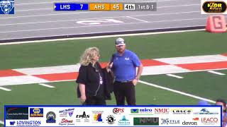 Lovington Football at Artesia [upl. by Eimmak42]