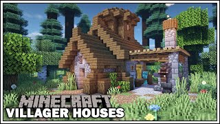 Minecraft Villager Houses  THE ARMORER Small Blacksmith Tutorial [upl. by Quintessa]