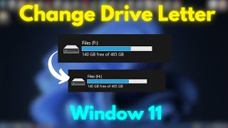 How to Change Drive Letter in Windows 11 Easy [upl. by Shirlie]