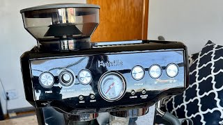 Breville Barista Express Espresso Machine Stainless Steel BES870XL  low pressure issue  demo only [upl. by Damalis]