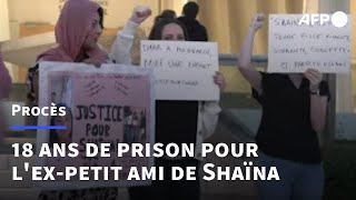 Assassinat de Shaïna 18 ans de prison pour lexpetit ami la famille de ladolescente déçue  AFP [upl. by Asikal]