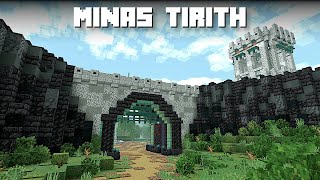 Recreating Minas Tirith  A Minecraft Timelapse  The Main Gates [upl. by Teddman]