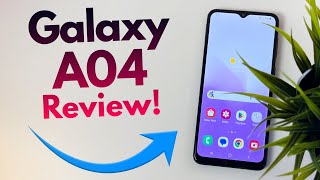 Samsung Galaxy A04  Complete Review [upl. by Lilithe983]