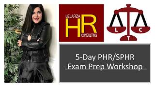 PHR SPHR Exam Prep Workshops [upl. by Atiuqcir]