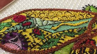 How to use Kreiniks thin Braid in needlepoint [upl. by Zeeba]