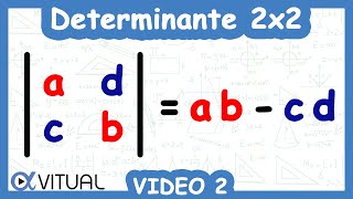 ⏸ Determinante 2x2  Video 2 de 2 [upl. by Eceerehs]