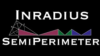 Triangle Area from Inradius and Semiperimeter visual proof [upl. by Nessie]