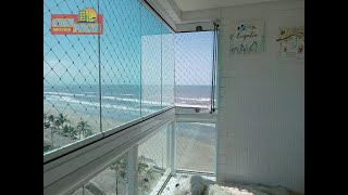 ✅ APARTAMENTO MONGAGUÁ PREDIO FRENTE AO MAR 02 QUARTOS SENDO 01 SUITE TERRAÇO GOURMET [upl. by Allicsirp]