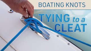 Boating Knots Tying to a Cleat [upl. by Busiek323]