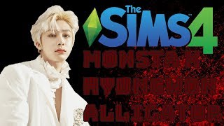 The Sims 4 CAS Monsta Xs Hyungwon  Alligator [upl. by Yennaiv]