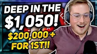 DEEP IN THE 1050 WCOOP 200000 FOR 1ST PokerStaples Stream Highlights [upl. by Jeff]