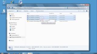 Créer un dossier et y déplacer des fichiers sous Windows7 [upl. by Ennirok]