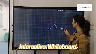 75in multimedia interactive whiteboard for teaching intelligent blackboard led [upl. by Aracal]