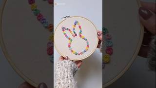 Woven Rose Stitch Tutorial embroidery handembroidery embroiderydesign [upl. by Brewster]