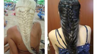 Mermaid French Braid Hairstyle for Medium Long Hair Tutorial [upl. by Talya375]