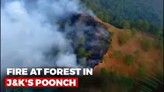 Fire At Forest In Jammu And Kashmirs Poonch [upl. by Wylen560]