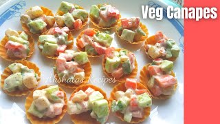 Veg CanapesForminhas recipeEasy snack recipeakshatasrecipes [upl. by Sindee]