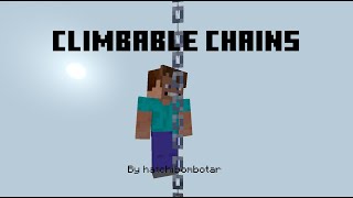 Climbable Chains in Minecraft [upl. by Carmelle30]