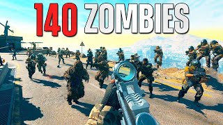 1 Squad vs 140 Zombies in Warzone 2 [upl. by Drogin]