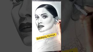 Drawing process from start to finish  Realism Portrait Drawing  shorts trending portrait art [upl. by Hyland]