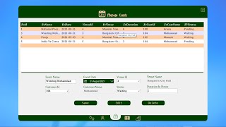 Events Management System Using CNet and SQL Server [upl. by Sifan704]