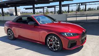 Introducing the 2025 M440i Convertible in Vegas Red  4K [upl. by Annairt]