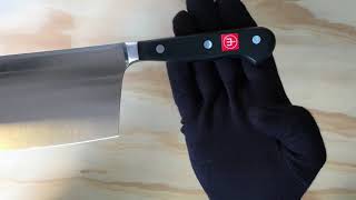 UNBOXING WÜSTHOF Chinese Chefs Knife  No Talking [upl. by Ilatfen819]