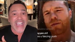 “You’ll be Remembered as a DUCK”— Oscar Dela Hoya RIPS Canelo Alvarez for avoiding David Benavidez [upl. by Athey]