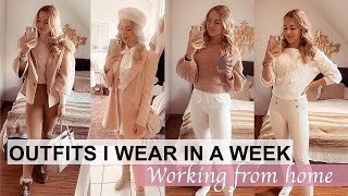 outfits i wear in a week  outfits vlog working from home  Annas Style Dictionary [upl. by Ahsac401]