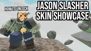 New Jason Slasher Skin Showcase and how to get  Tower Defense Simulator [upl. by Lerraf]