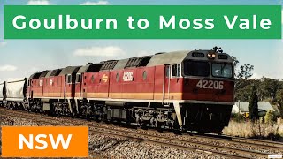 Trains in NSW Goulburn to Moss Vale 1990 [upl. by Ettie]