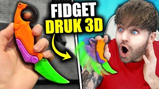 Zrobiłem FIDGET GADŻETY na DRUKARCE 3D nowa drukarka [upl. by Ariait]