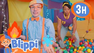 Blippi amp Meekah’s Mega Fort Building Fun with Blocks amp Toys 🧱  Kids TV Shows  Cartoons For Kids [upl. by Leoine]