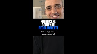 Pubblicare contenuti regolarmente serve a migliorare il posizionamento sui motori di ricerca [upl. by Ellingston178]