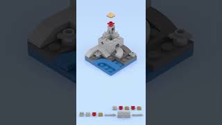 LEGO Brick Cube  Micro Medieval Castle Build a Tiny Fortress in Miniature 🏰🧱✨ [upl. by Huberto]