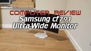 CR Samsung CF791 Quantum Dot Monitor unboxing and short review [upl. by Ahsiekin]